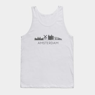 Amsterdam Skyline Tank Top